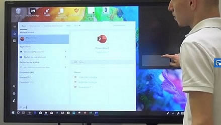 Utilisation windows 10 sur ecran tactile interactif