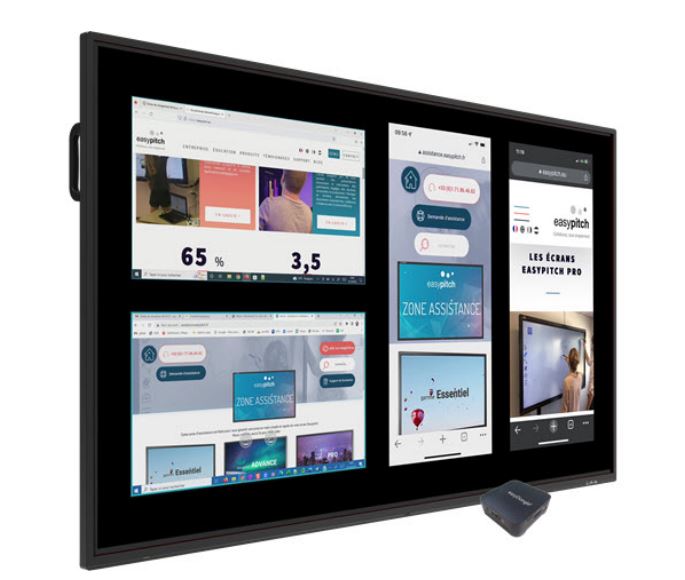 L’écran interactif Easypitch Pro avec affichage multi-écran