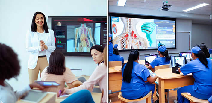 formation infirmier ecran interactif